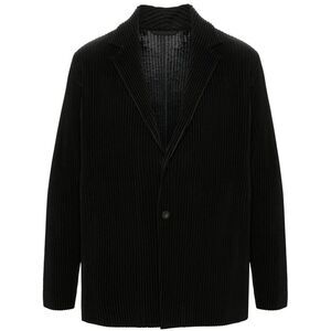 Men's Black Plissé Blazer for SS24